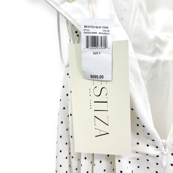 Mestiza New York NEW White Puff Puff Strapless Ball Gown - Women's‎ Size 6 - Picture 9 of 16